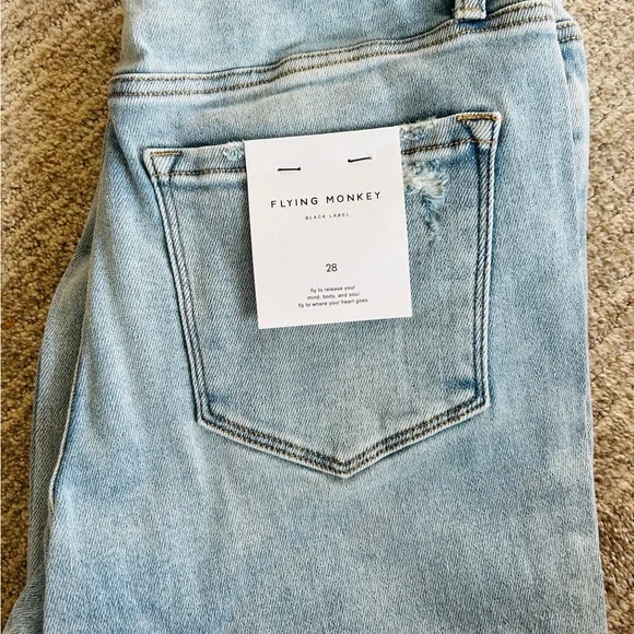 FLYING MONKEY High Rise Straight jeans - Picture 2 of 8